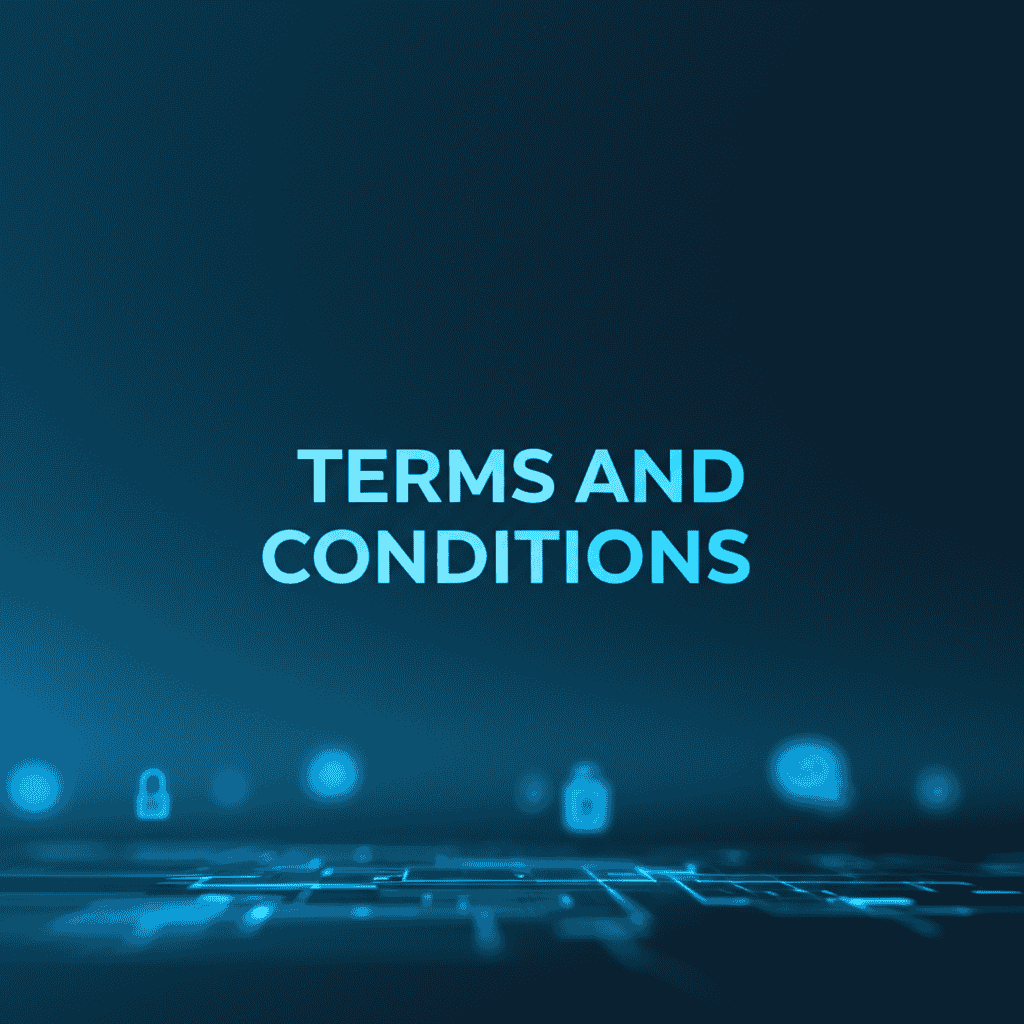 Terms and Conditions Document with a pen and glasses